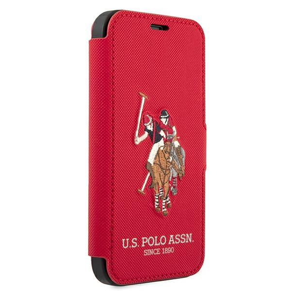 Etui U.S. Polo Assn. Embroidery Collection na iPhone 12 Pro Max - czerwone