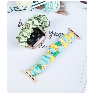 Stoffarmband für Apple Watch 42 / 44 / 45 mm Armband Armband Gummiband - Wassermelone