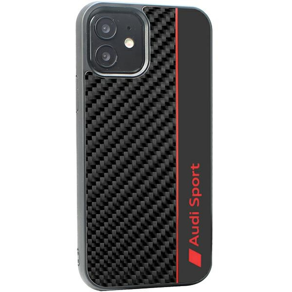 Audi Carbon Fiber Stripe iPhone 11 / Xr 6.1&quot; black/black hardcase AUS-TPUPCIP11-R8/D1-BK