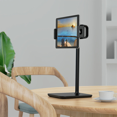 Acefast Teleskop Handy- und Tablethalterung (135-230mm breit) für den Schreibtisch 360° schwarz (E4 schwarz)