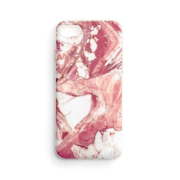 Wozinsky Marble TPU cover gel marmo per Xiaomi Redmi 8A rosa