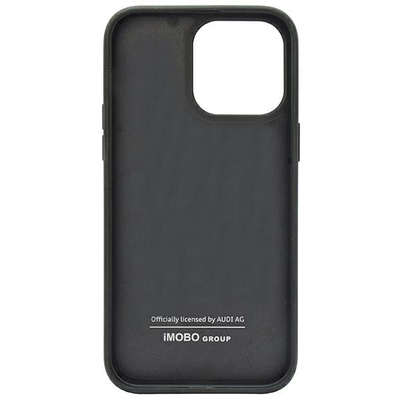 Audi Carbon Fiber Stripe iPhone 14 Pro 6.1&quot; black/black hardcase AUS-TPUPCIP14P-R8/D1-BK