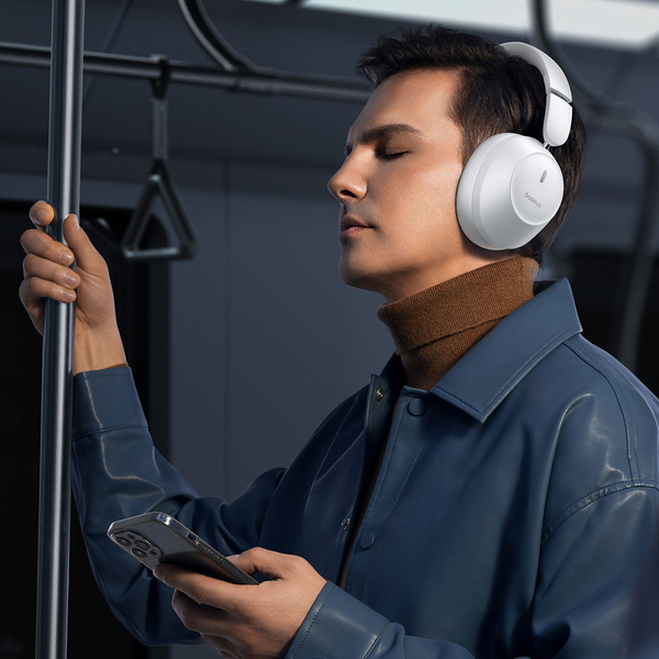 Baseus Bass 30 Max On-Ear-Bluetooth 5.3-Funkkopfhörer – Weiß