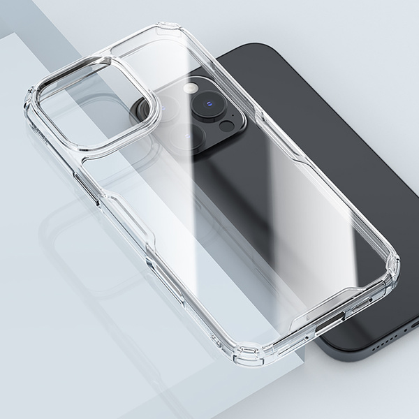 Nillkin Nature Pro Hülle für iPhone 16 Pro – transparent und weiß