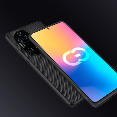 Nillkin Textured Case a durable reinforced case with a gel frame and nylon on the back Huawei P50 Pro black