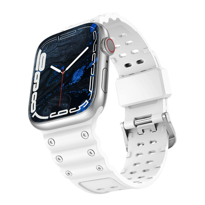 Armband Triple Protection für Apple Watch 42 / 44 / 45 / 49 mm Armband - weiß