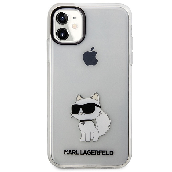 Karl Lagerfeld case for iPhone 11 / XR from the Ikonik Choupette series - transparent