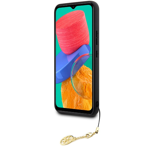Etui Guess 4G Charms Collection na Samsung Galaxy A54 5G - brązowe