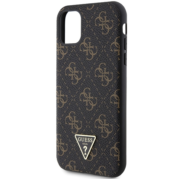 Etui Guess 4G Triangle Metal Logo na iPhone 11 / XR - czarne