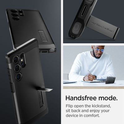 Etui Spigen Tough Armor MagSafe na Samsung Galaxy S24 Ultra - czarne