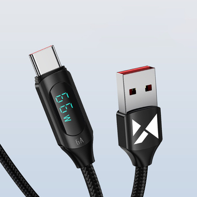 [RETURNED ITEM] Wozinsky WUACC2 USB A - USB C Cable with Display 66W 6A 2m - Black
