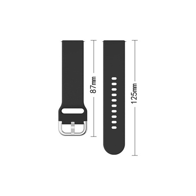 Silicone Strap TYS wristband for smartwatch, universal, 22mm, gray