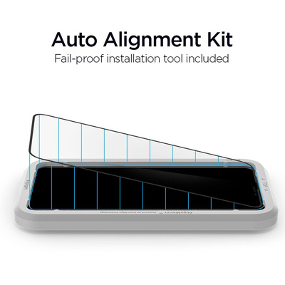 Spigen ALM Glass FC Tempered Glass for iPhone 11 Pro Max - Black