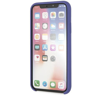 Karl Lagerfeld Silikonhülle für iPhone X/Xs - Lila