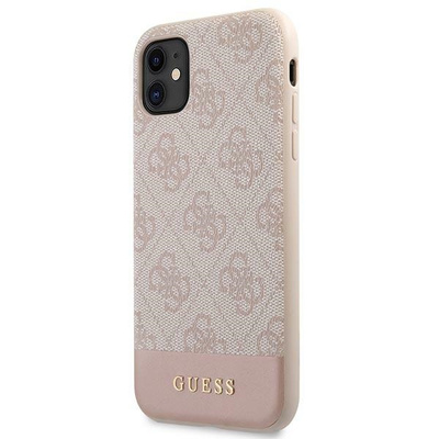 Etui Guess 4G Stripe Collection na iPhone 11 / Xr 6,1" - różowe