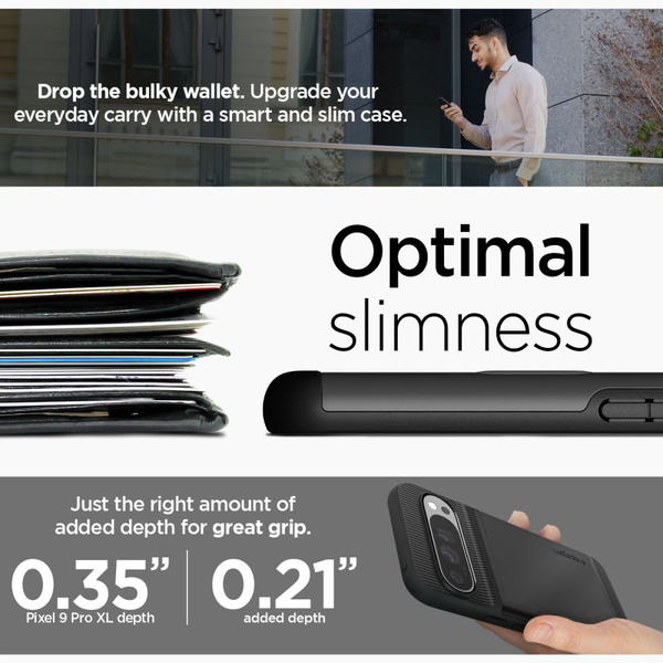 Etui Spigen Slim Armor CS na Google Pixel 9 Pro XL - czarne