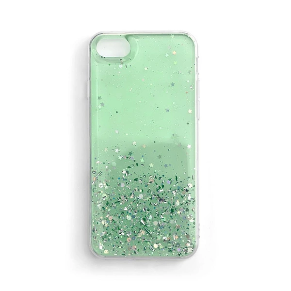 Wozinsky Star Glitter Glitzer Hülle für iPhone 12 Pro Max grün