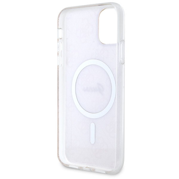 Guess GUHMN61H4STP iPhone 11 6.1" pink/pink Hardcase 4G MagSafe