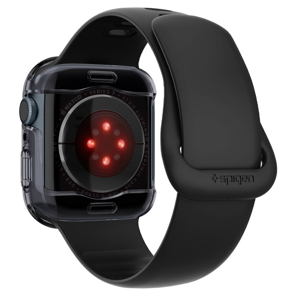 Spigen Ultra Hybrid-Gehäuse für Apple Watch 7 / 8 / 9 (41 mm) – transparentes Grau