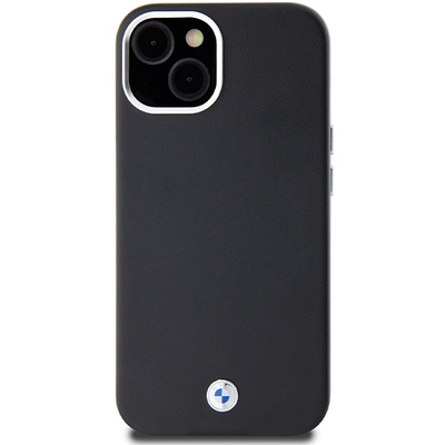 BMW Signature Wrapped Metal MagSafe Hülle für iPhone 15 Plus / 14 Plus – Schwarz