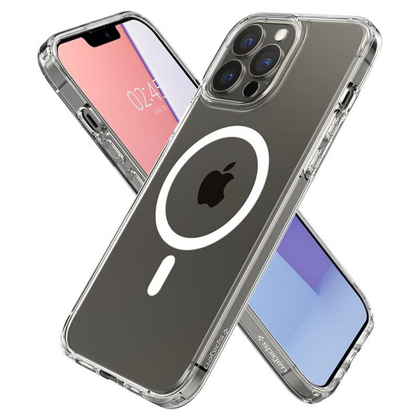 Spigen Ultra Hybrid Mag-Hülle mit MagSafe für iPhone 13 Pro Max – Weiß