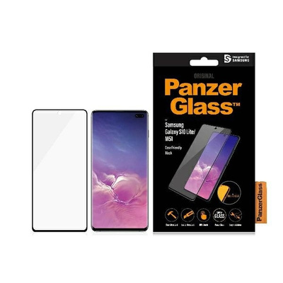 Szkło hartowane PanzerGlass E2E Super+ na Samsung Galaxy S10 Lite / M51  - z czarną ramką