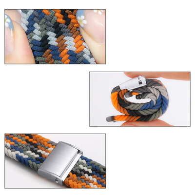 Geflochtenes Stoffarmband Armband Stoffarmband für Apple Watch 42 / 44 / 45 / 49 mm - Mehrfarbig