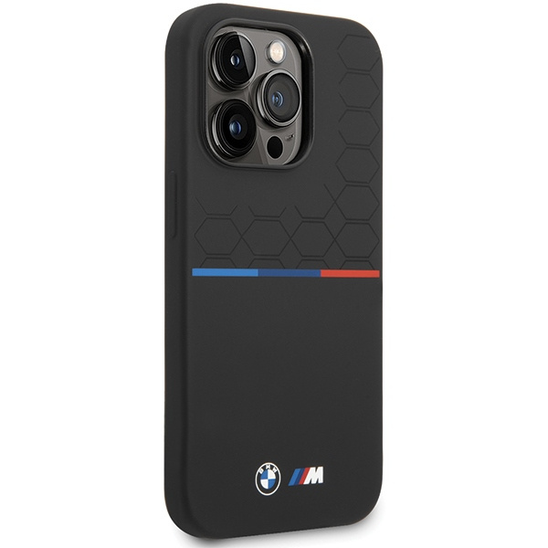 Etui BMW Silicone Pattern na iPhone 15 Pro Max - czarne
