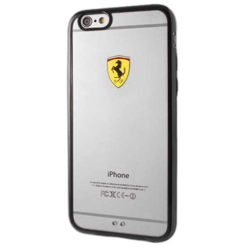 Etui Ferrari Racing Shield na Samsung Galaxy S7 - przezroczysto-czarne