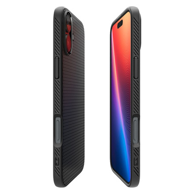 Spigen Liquid Air Case for iPhone 16 Plus - Black