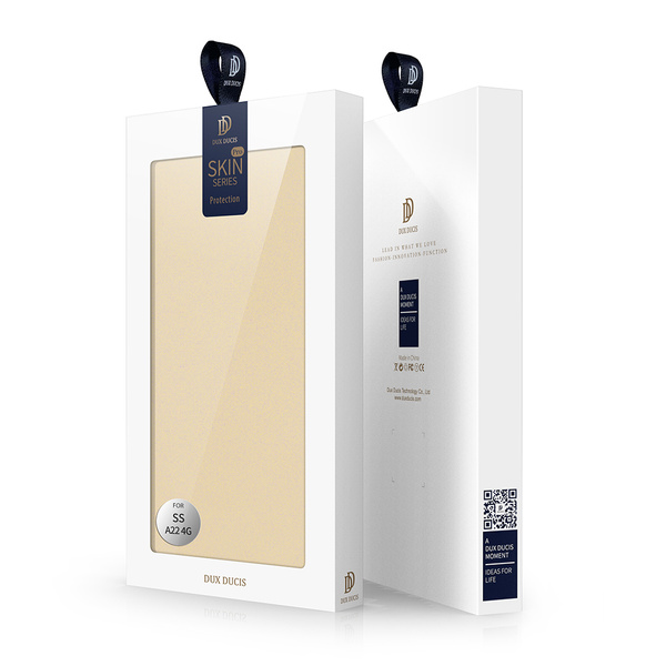 Dux Ducis Skin Pro Holster Cover Flip Cover für Samsung Galaxy A22 4G gold