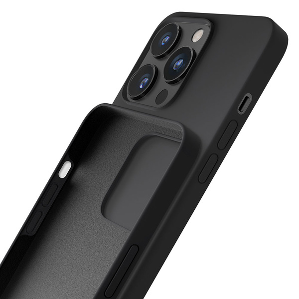 Etui 3mk Silicone Case na iPhone 15 Pro - czarne