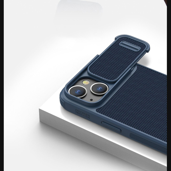 Nillkin Textured S Case for iPhone 14, armored cover with camera cover, black